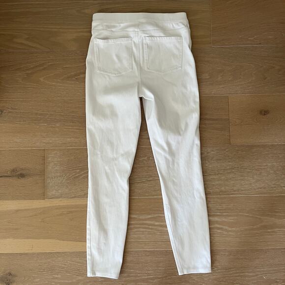 SPANX Jean-ish Ankle Leggings Women's Medium White Pull On Shaping Slimming - Picture 2 of 5
